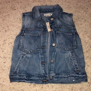 NEW madewell jean vest